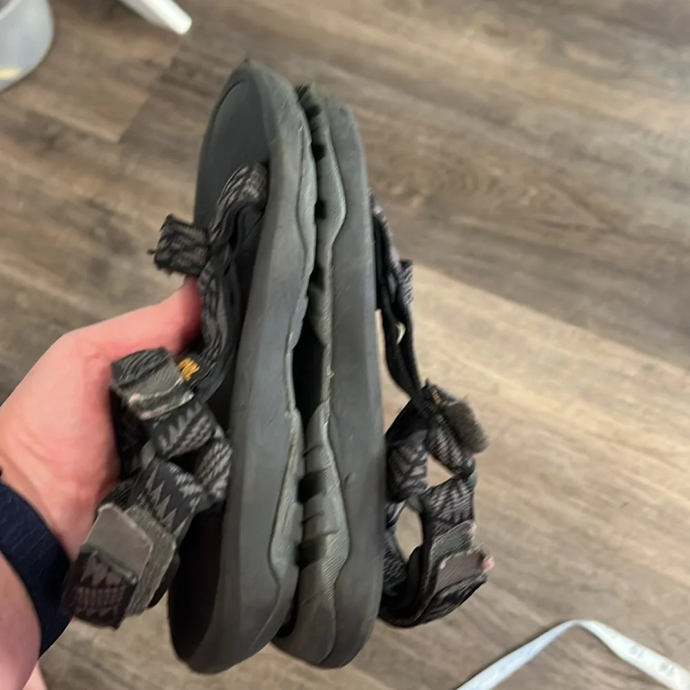 Teva Black and Gray Strapped Sandals Size 7